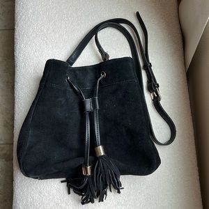 Suede Bucket Bag